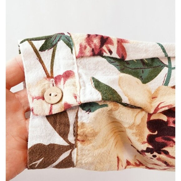 All Over Floral Print Cotton Shift Dress - Picture 5 of 7